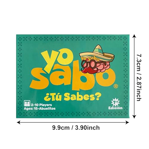 Yo Sabo: Edition 1 - The Original Bilingual Card Game – Learn Spanish with Fun Trivia & Challenges – Family-Friendly Juego de Mesa with 160 Cards for All Ages
