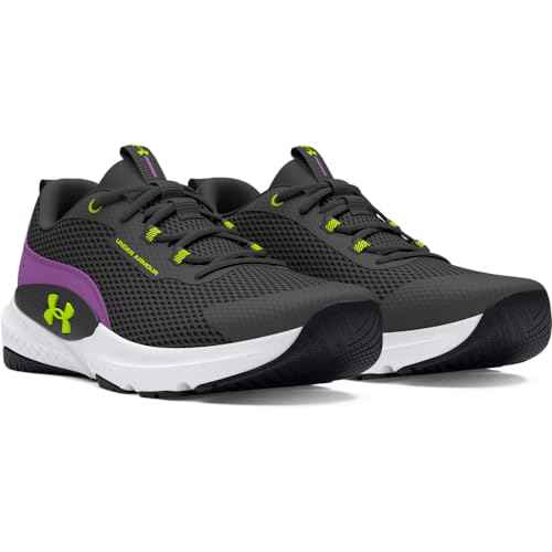 Under Armour Women's Dynamic Select, (102) Castlerock/Provence Purple/High-Vis Yellow, 6, US