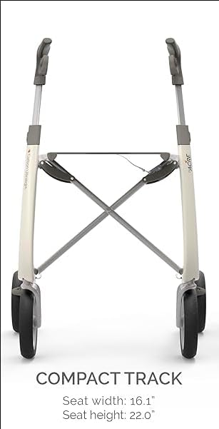 byACRE Carbon Ultralight Rollator - World's Lightest Carbon Rollator - Only 10.6 lbs/for Indoor and Outdoor Use/Foldable and Easy to Travel with (Royal Blue, Compact Track)