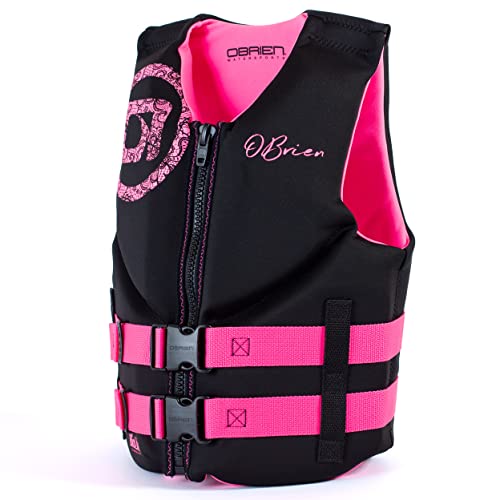 O'Brien Jr Neoprene Life Jacket USCG Approved, 77-125lbs, Pink