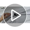 Hisinly Canopy Sidewalls 10 * 10 ft 300D Sunwalls with Silver Coating UV Protection and Waterproof Oxford Cloth Suits Pop-...