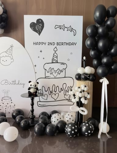 Black Balloons 12 Inch –24pcs Latex Party Balloons for Birthday, Baby Shower, DIY Party Decorations, Perfect for Small Gat...