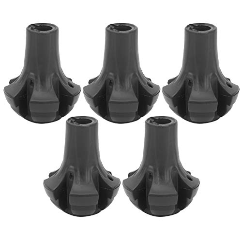 Demeras Trekking Pole Tip Protectors Portable Round Heavy Duty Rubber Wakling Stick Tips for Hiking,Camping Stick with Abs...