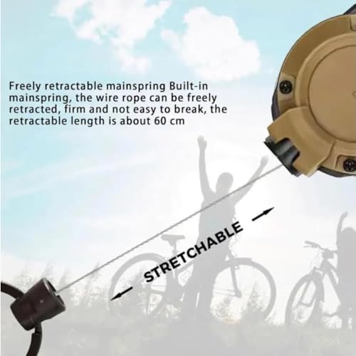 Retractable Keychain Pull Badges Reel Multitool Survival Climbing Buckle Keyring Buckle for Outdoor Camping Equipment