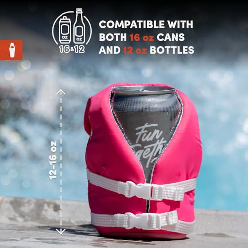 Puffin - The Buoy Life Jacket Bundle Keylime Pie & Apricot - Insulated 12 oz Can Cooler I Beer Bottle & Soda Can Insulato...