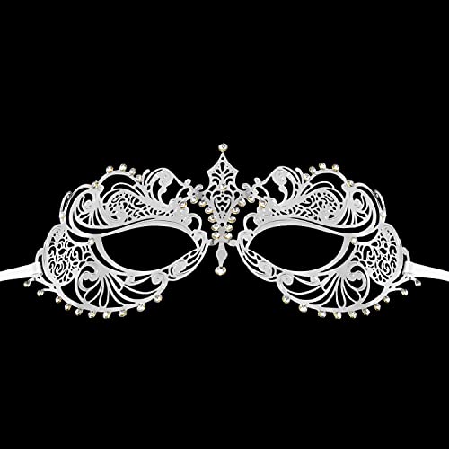 Coddsmz Laser Cut Metal Women's Masquerade Mask Venetian Party Mardi Gras Halloween Mask