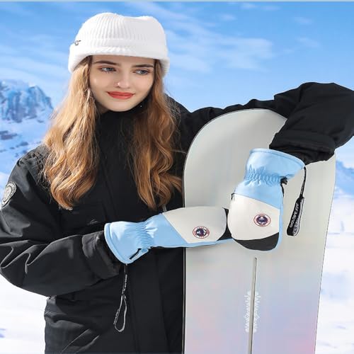 Winter Waterproof Ski Snow Warm Gloves for Men Women Windproof Cold Weather for Cycling Sports Outdoor Daily Work