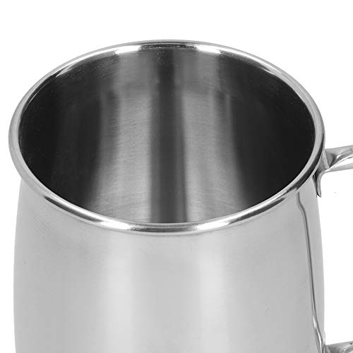 Yosoo 1000ml Stainless Steel Wine Bar Beer Mug,Water Cup with Handle, Portable Coffee Cup Drinkware,Large Capacity Beer Ba...