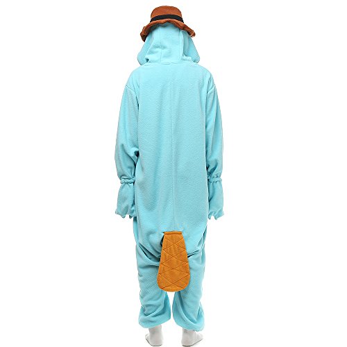Wishliker Adult Onesie Animal Pajamas Halloween Cosplay Costumes Party Wear Blue