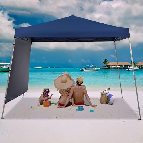 GDY 8X10 FT Pop Up Canopy Outdoor Instant Tent Slant Legs with a Sidewall,Equipment Vents, Portable Gazebo Shelter for Pat...