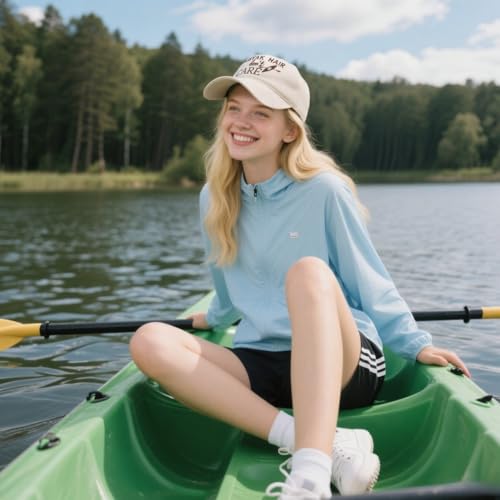 Waldeal Women's Kayak Hair Don't Care Hat, Denim Washed Adjustable Baseball Cap