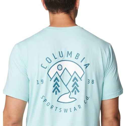Columbia Mens Kwick Hike Back Graphic Short Sleeve Tee
