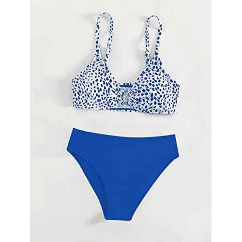 SOLY HUX Girl's Floral Print Bikini Bathing Suits 2 Piece Swimsuits