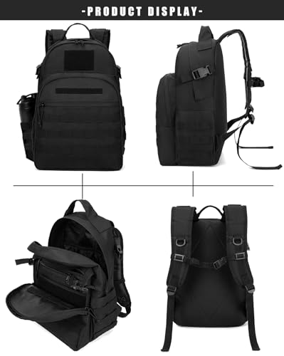 Miramrax Tactical Backpack for Men Military Backpacks with Holster Army 3 Days Assault Pack Bug Out Bag for Hiking Camping...