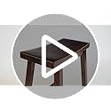 Winsome Darlene Set of 2 Foldable Snack Tables, for Living Room, 26", Walnut