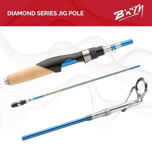 B&M DIA122 12 ft. Diamond Jig Fishing Pole - 2 Piece