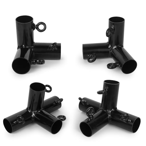 Aoneky 1 3/8'' Slant Roof Corner Canopy Fitting Couplers Kit - Frame Carport Connectors for 4 6 8 10 Leg (10 Leg Kits)