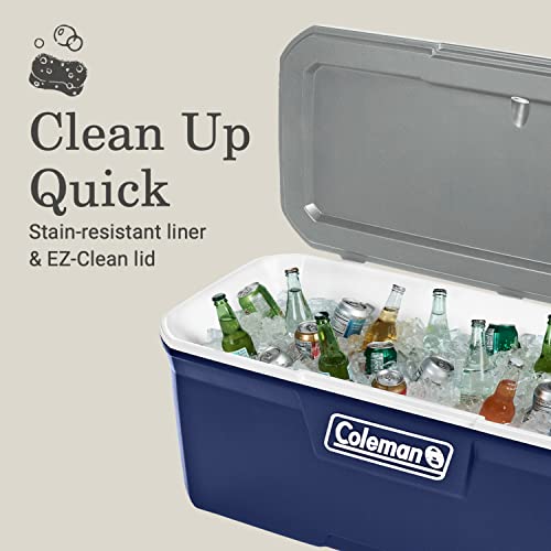 Coleman Classic Series Insulated Portable Cooler, Leak-Resistant Outdoor Hard Cooler Keeps Ice up to 5 Days, 52/70/120/150...