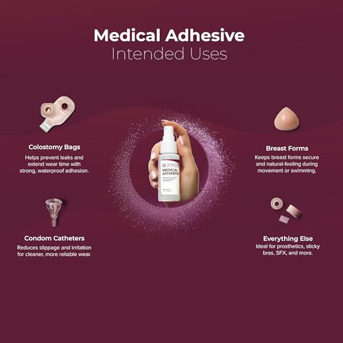Skinister Medical Adhesive Remover for Skin | Wig, Ostomy, Tape, and Bandage Adhesive Remover | Silicone-Based, Hypoallergenic, Sting-Free | 4oz Spray