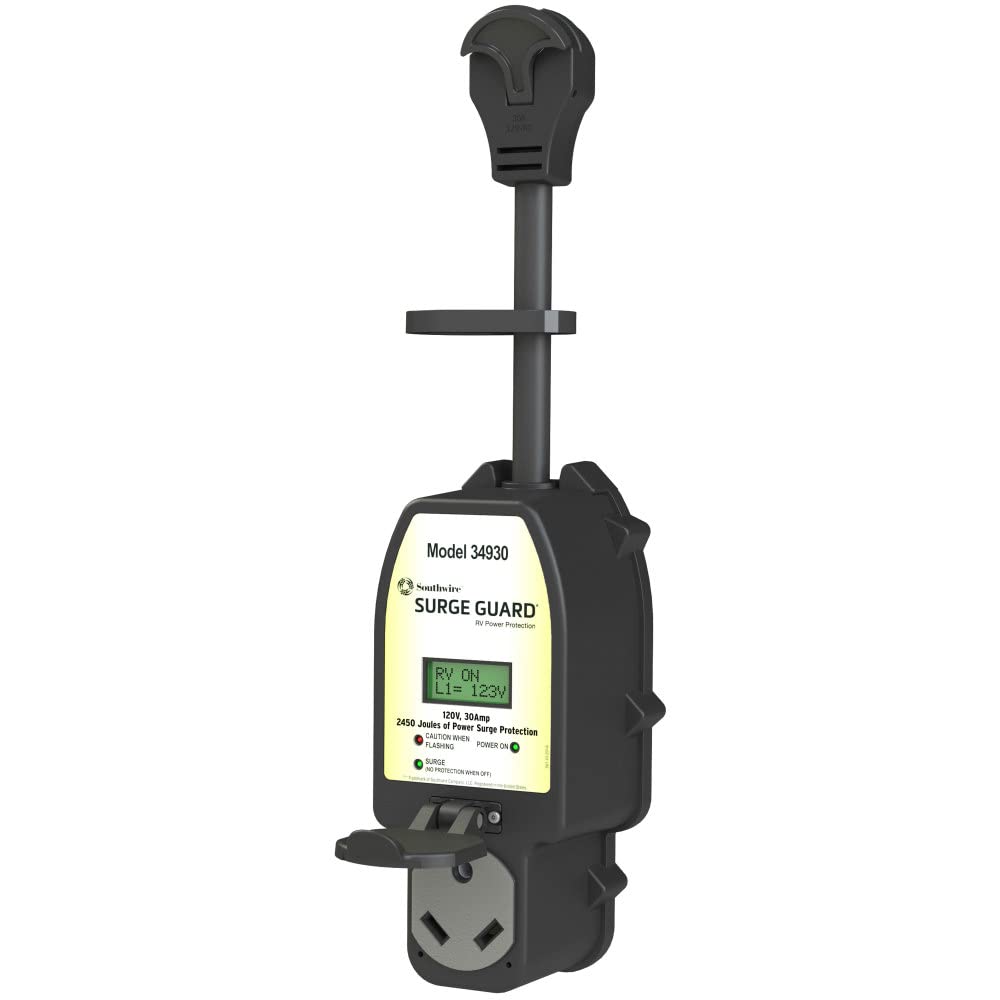 Surge Guard Southwire 34930 30A - Full Protection Portable With Lcd Display Black