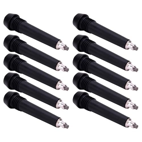 10 Pieces Trekking Pole Tips, Tungsten Steel Rod End Tip, Walking Sticks Accessories, Rubber Feet for Hiking Pole - Climbi...