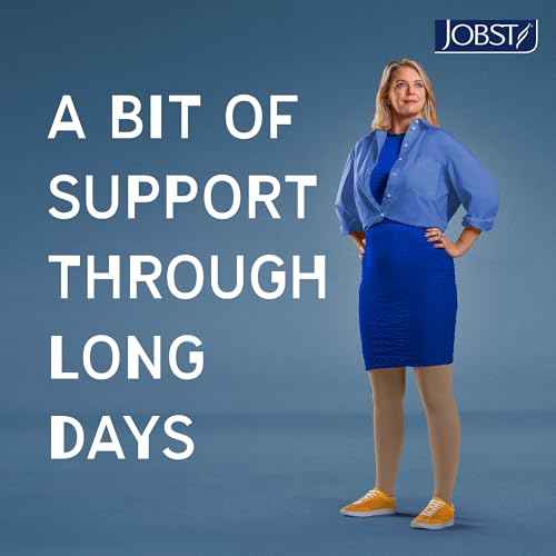 JOBST Relief Graduated Compression Stockings 20-30mmHg - Comfortable Unisex Design - Left Chap, Open Toe, Black, X-Large