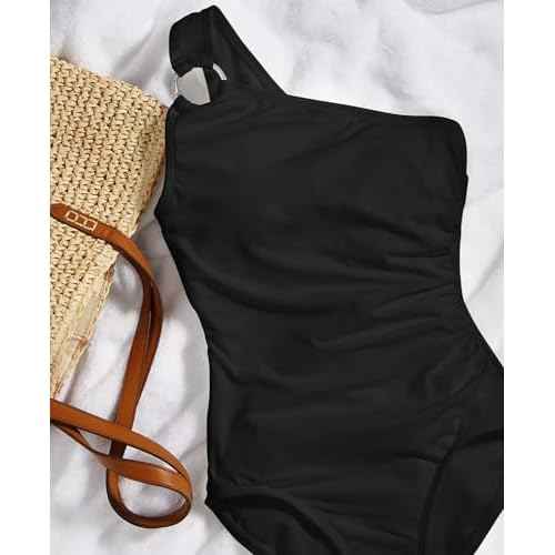 Michael Kors Swimwear Women's Logo One Shoulder One Piece