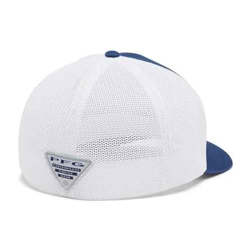 Columbia Unisex-Adult PFG Leather Fish Flag Mesh Ball CapCap