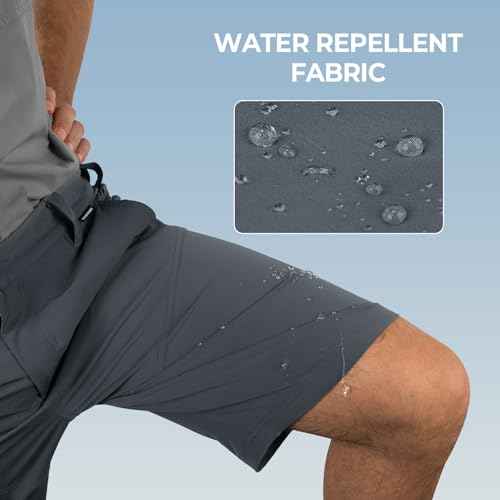KastKing Cool Caster Men's Fishing Shorts, UPF 50+ Hiking Shorts, 10.5¡± and 7.5¡± Available, Water Repellent, 4-Way Stretch