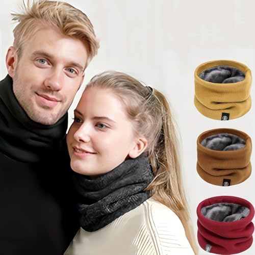 Warm Scarf Neck Gaiter Thick Velvet For Men Women Neck Warmer Windproof Ski Mask Face Scarf for Cold Weather Outdoor Sports