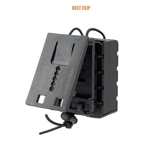 TACNEX Compact Radio Holster Polymer Walkie-Talkie Case w/Duty Belt/MOLLE Vest Clip Two Ways Radio Pouch Interphone Carrie...
