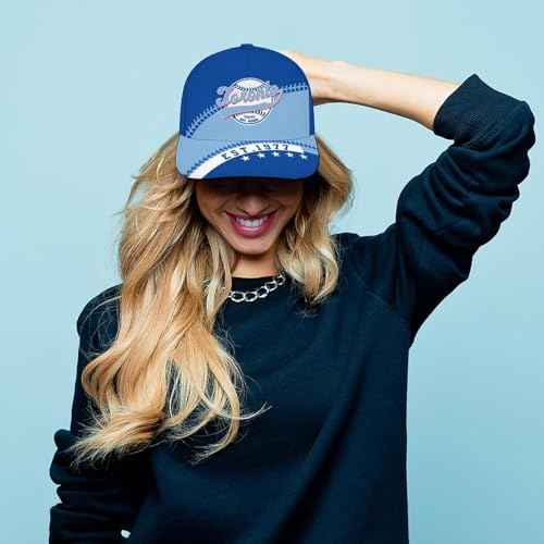 Baseball City Style Adjustable Hat Unisex Adult Game Day Team Color Snapback Cap Sports Fan Gift for Men Women