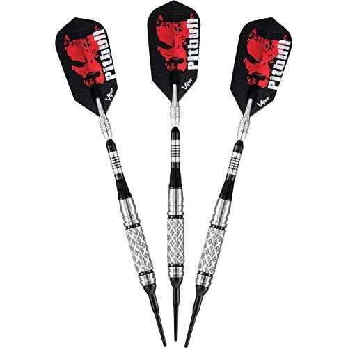 Viper Pitbull 90% Tungsten Soft Tip Darts with Storage/Travel Case, 18 Grams