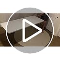 LING RONG Folding Table 6FT Portable Heavy Duty Plastic Table with Carrying Handle Fold-in-Half Utility Foldable Tables fo...