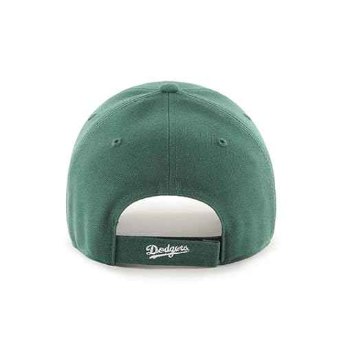 47 Los Angeles Dodgers Mens Womens MVP Adjustable Velcroback Dark Green Hat with White Logo
