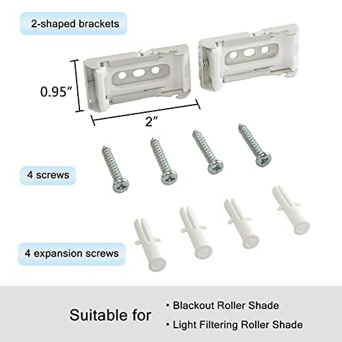 AOSKY Roller Shades Accessories Replacement Installation Brackets Easy to Install Roller Blinds Repair Kit