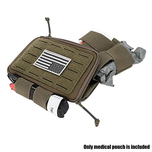 Dotacty Medical Pouch for Tactical/Duty Belt MOLLE Vest/Pack EMT First Aid Pouch IFAK Utility Pouch Trauma Kit Organizer ...