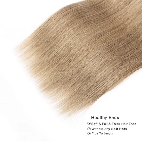 #22 Blonde Bundles Human Hair Straight Bundles 28 30 32 Inch Unprocessed Brazilian Virgin Hair Ash Blonde Straight 3 Bundle Human Hair Extensions 50 Gram Per Bundle