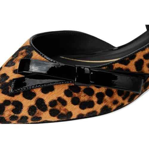 Cole Haan Women's Noella Bow Skimmer, Leopard Print, 8-B US