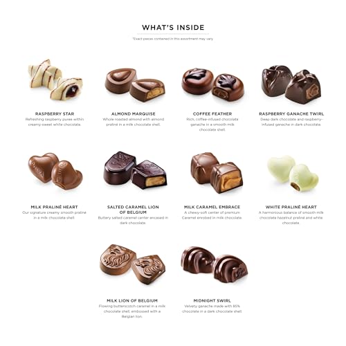 Godiva Chocolatier Holiday Limited Edition Assorted Gourmet Chocolate Gift Box, Milk Dark, and White Chocolate Treats for Thank you, Anniversary, Christmas Candy Gift for Family and Friends,18 pc