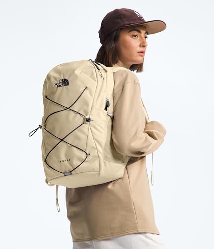 The North Face Women's Jester Everyday Laptop Backpack - Commuter Travel Bag, Laptop Sleeve, Water-Repellent, Gravel/TNF B...