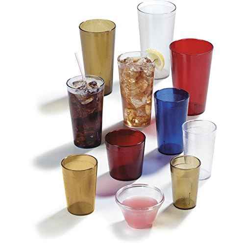 Carlisle FoodService Products 521207 Stackable Shatter-Resistant Plastic Tumbler, 12 oz., Clear (Pack of 72)