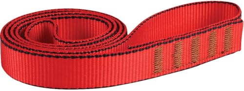 Intended for Edelweiss 18mm Flat Nylon Tape Slings - Rugged, Durable, 30cm Red Climbing Gear Reliable Performance Upgrade