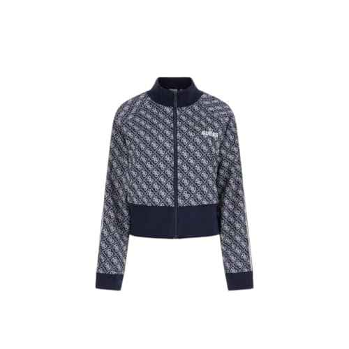 GUESS womens Sarah 4g Logo Full Zip Sweatshirt