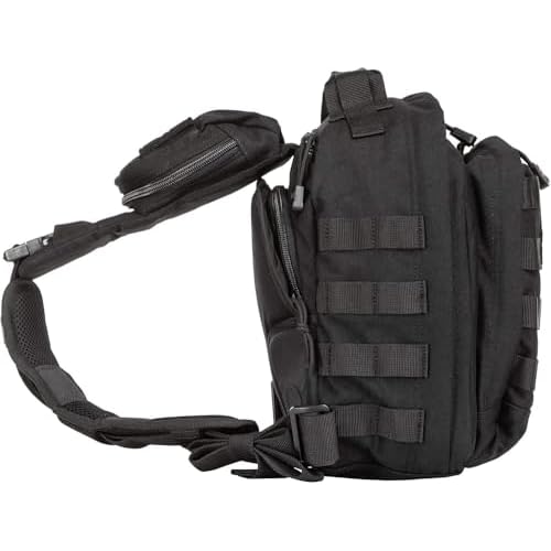 5.11 Tactical Sling Bag Pack MOAB 6, Shoulder Crossbody Military Bag, 11L, Black, Style 56963ABR