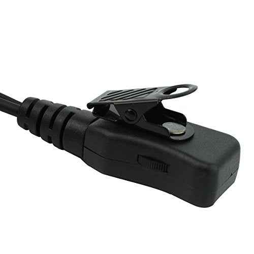Retevis Walkie Talkie Earpiece with Mic,Volume Adjust,G Shape, for RT22 RT68 RT21 H-777 H-777S RT86,Compatible with Baofeng UV-5R 888S pxton Kenwood Two Way Radios,2 Way Radio Earpiece 2 Pin(10 Pack)