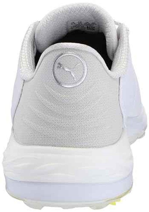 PUMA Golf Men's PHANTOMCAT Nitro Golf Shoes, Puma White-Puma Silver-Feather Gray, 13 Wide