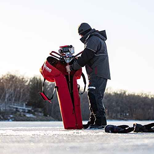 Eskimo 69812 Power Ice Auger Carrying Bag, Fits all Eskimo Augers, red, standard