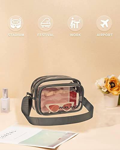 Clear Bag for Stadium Events, Clear Purse with Removeble Strap, Stadium Bag for Sporting Work Festival and Concert
