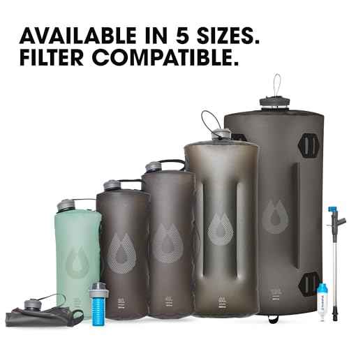 HydraPak Seeker - Collapsible Water Storage (6 Liter)- BPA & PVC Free Camping Hydration Reservoir Bag
